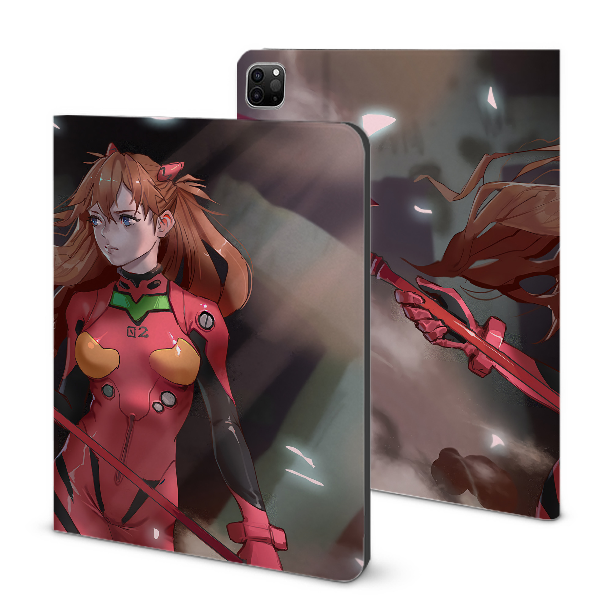 （画像用） EVA 新世紀エヴァンゲリオン IPad ケース ブック型 PUレザー TPU 耐衝撃 軽量 薄型 ペン収納なし 全面保護 IPad 各モデル対応